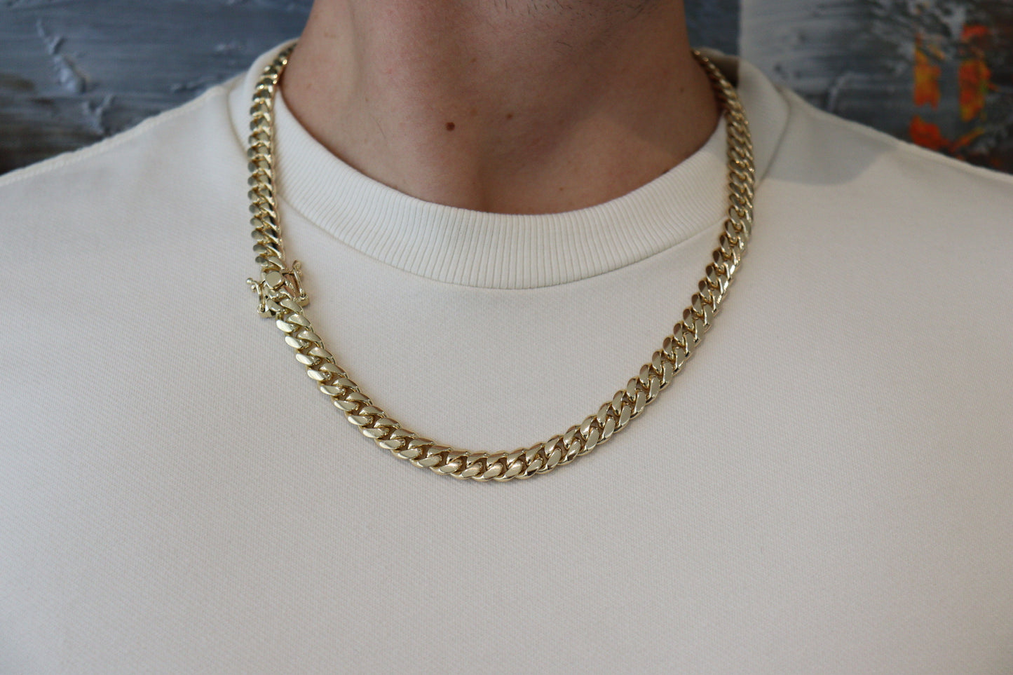 10MM Miami Cuban Link Chain – Premium 14k Gold Over .999 Silver