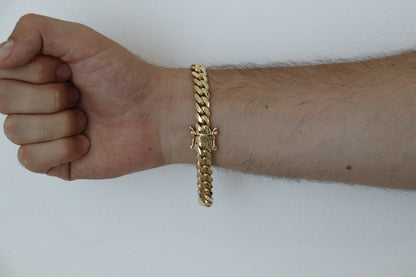 10MM 9” Chain 14K Rose Gold Over .999 Silver - Inventory