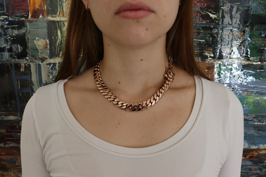 14MM 18” 14K Rose Gold Over .999 Silver - 195 Grams - Inventory