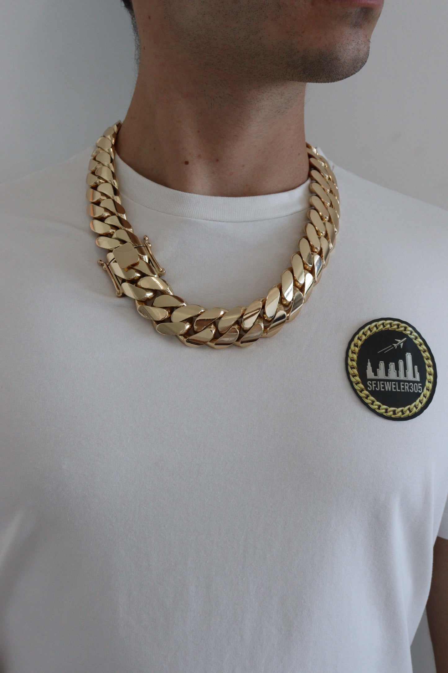 26MM Miami Cuban Link Chain – Premium 14k Gold Over .999 Silver