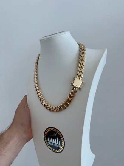 16MM 22” Chain 14K Yellow Gold Over .999 Silver - 325 Grams - Inventory