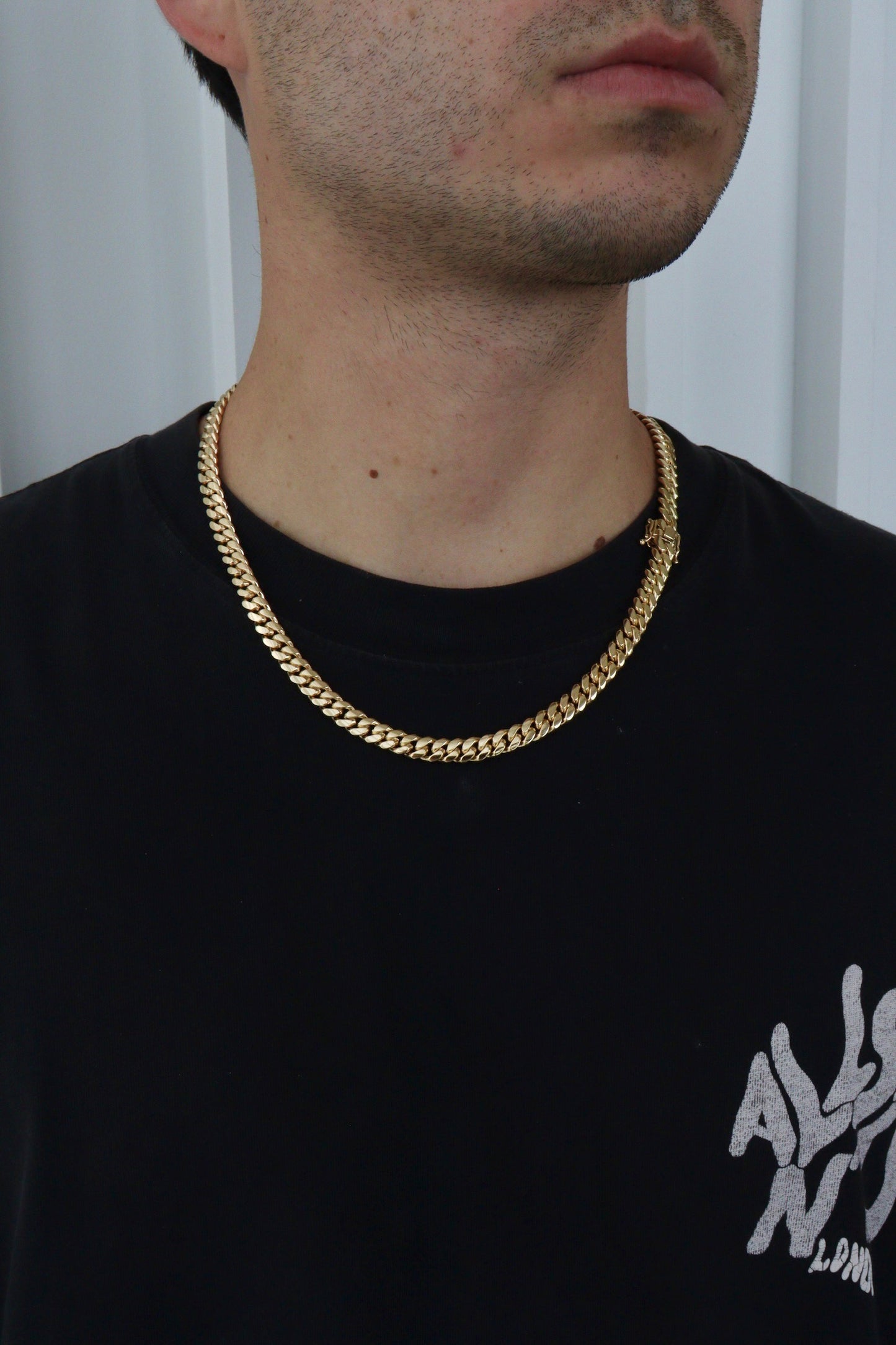8MM 22” Chain 14K Yellow Gold Over .999 Silver - 96 Grams - Inventory