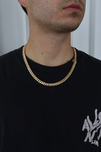8MM 22” Chain 14K Yellow Gold Over .999 Silver - 96 Grams - Inventory