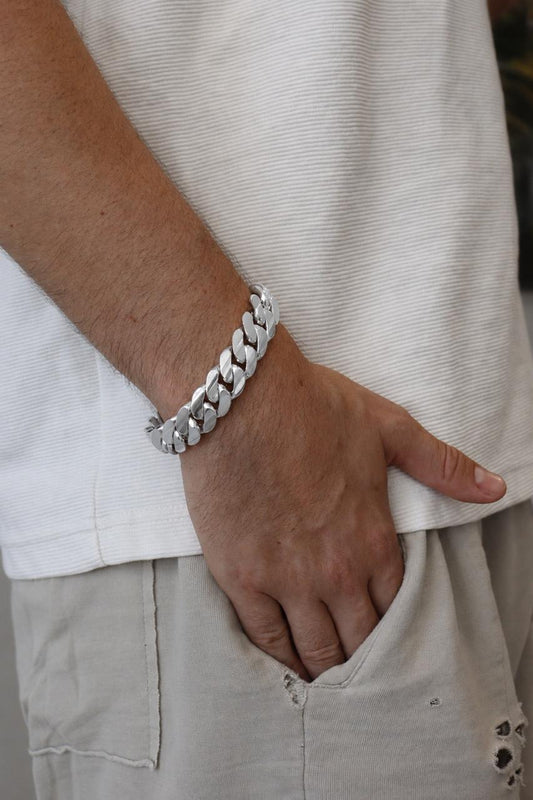 16MM Miami Cuban Link Bracelet – Premium .999 Silver