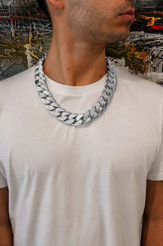 28MM Miami Cuban Link Chain – Premium .999 Silver