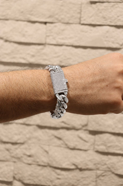16MM Miami Cuban Link Bracelet – Premium .999 Silver + VVS1 Moissanite Lock