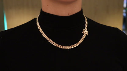 8MM Miami Cuban Link Chain – Premium 14k Gold Over .999 Silver