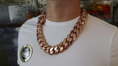 30MM Miami Cuban Link Chain – Premium 14k Gold Over .999 Silver